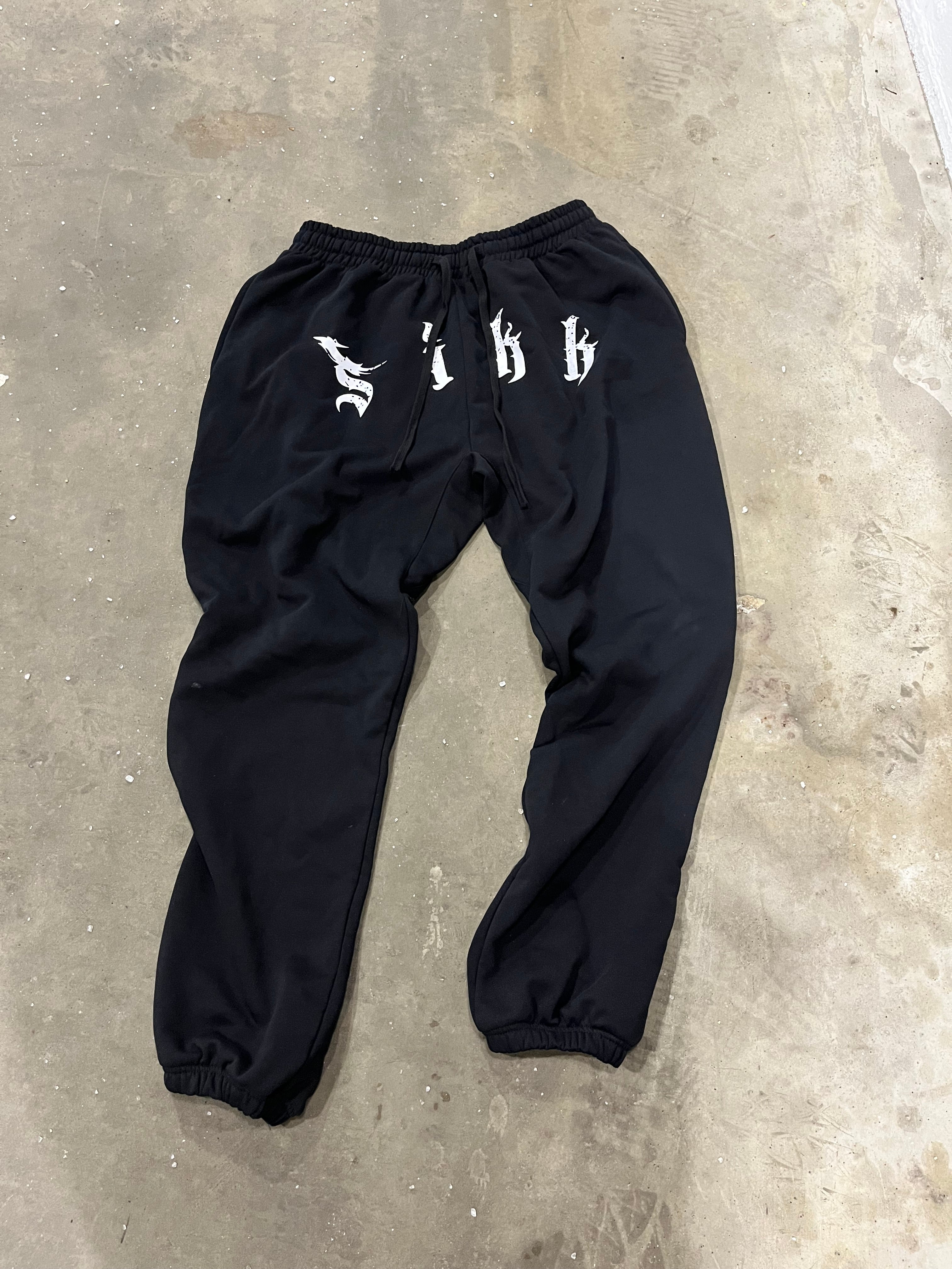 Black "Sikk" Sweats