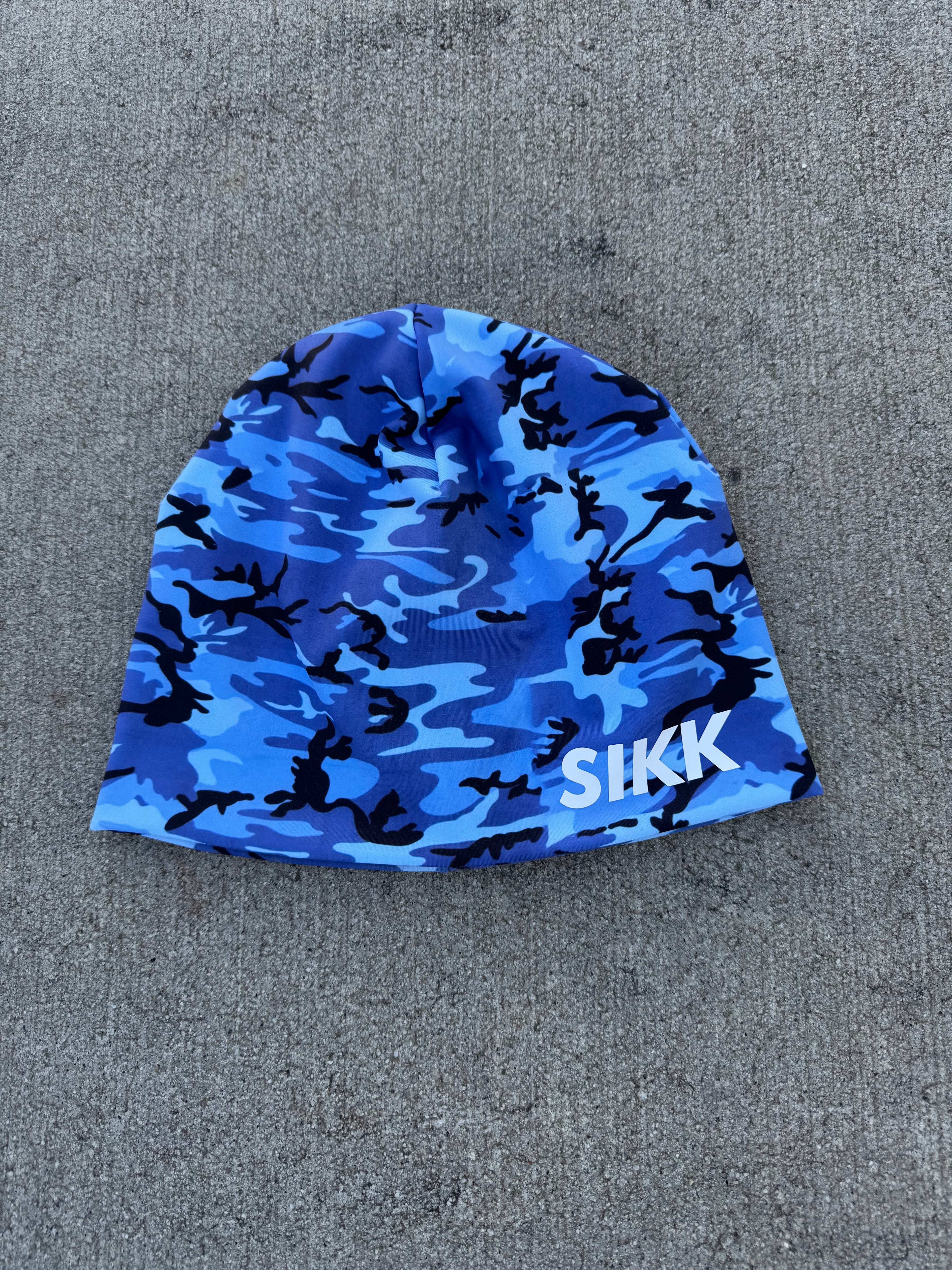 “SIKK” Skullcap (Camo Blue)
